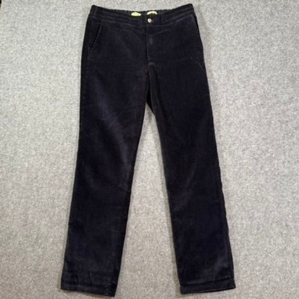 De Bonne Facture Navy Blue Corduroy Easy Trousers France Mens‎ Size 46 US 32x30